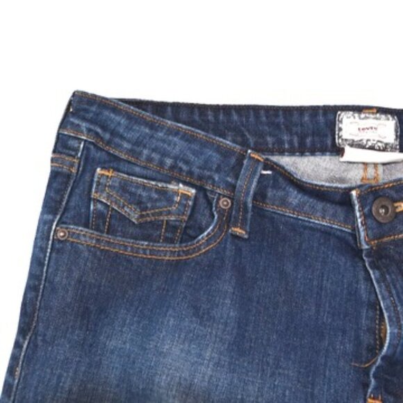 Levi’s 545 Low Boot Cut Jeans Size 14 Dark Wash Y2K Flare Denim 2000s Cowgirl - Picture 3 of 11